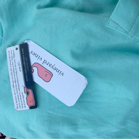 Vineyard Vines Aqua Long-Sleeve with Fish and Coral Reef Whale T-Shirt - Small - Picture 7 of 9